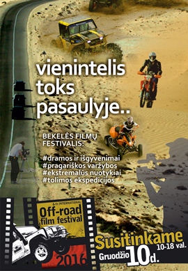 Bekelės filmų festivalis 2016 (Off-road film festival 2016)